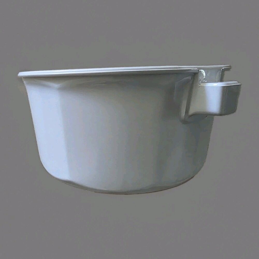 Vintage Princess House Nouveau White Ceramic 1.5 Qt Saucepan Pot Only France